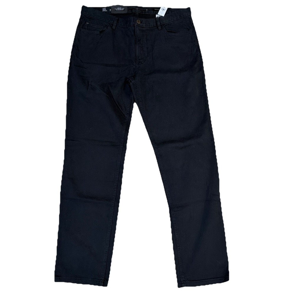 Banana Republic Slim Stretch-Corduroy Traveler Pant Size 36x32 NEW! Black